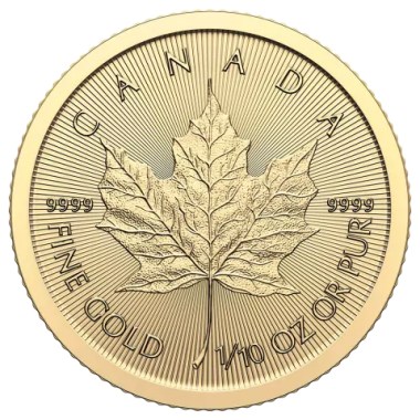 Moneda de Oro Maple Leaf 2024 1/10 oz