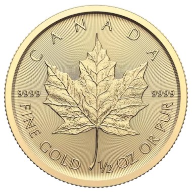 Moneda de Oro Maple Leaf 2024 1/2 oz