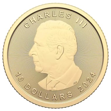 Moneda de Oro Maple Leaf 2024 1/4 oz reverse