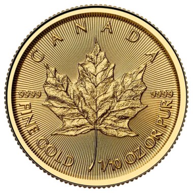 Moneda de Oro Maple Leaf 2025 1/10 oz