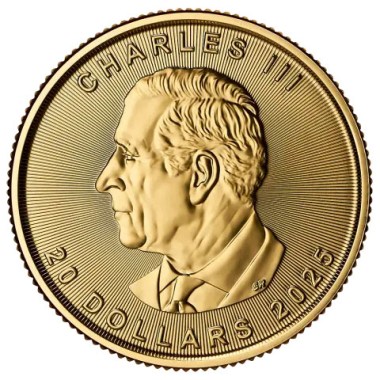 Moneda de Oro Maple Leaf 2025 1/2 oz reverse