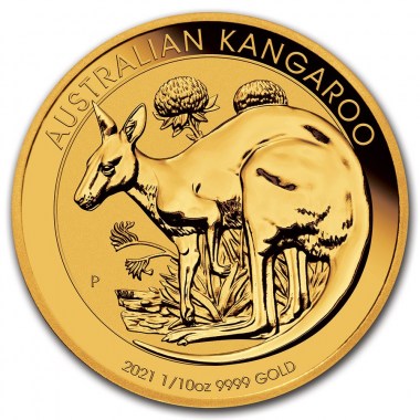 Moneda de Oro Canguro 2021 1/10 oz