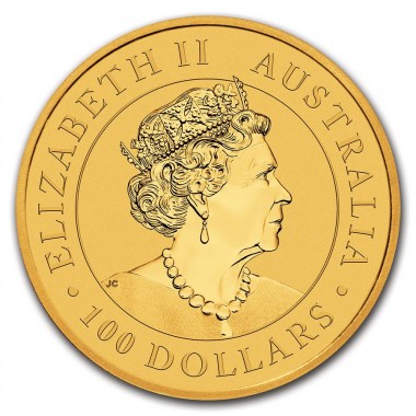 Moneda de Oro Canguro 2021 1/4 oz reverse