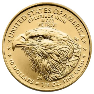 Moneda de Oro American Eagle 2025 1/4 oz reverse