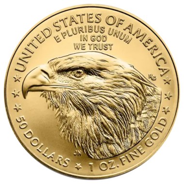 Moneda de Oro American Eagle 2025 1 oz reverse