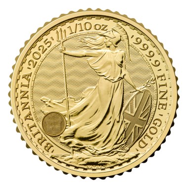 Moneda de Oro Britannia KCIII 2025 1/10 oz