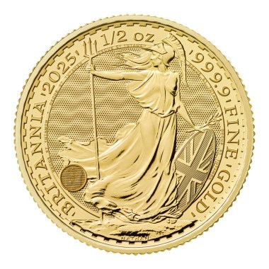 Moneda de Oro Britannia KCIII 2025 1/2 oz