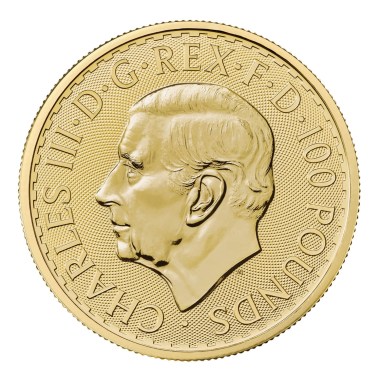 Moneda de Oro Britannia KCIII 2025 1 oz reverse