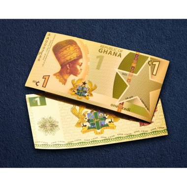 Moneda de Oro 1 Cedi de República de Ghana Justice 1/1000 oz 2