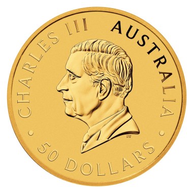Moneda de Oro Canguro 2024 1/2 oz reverse