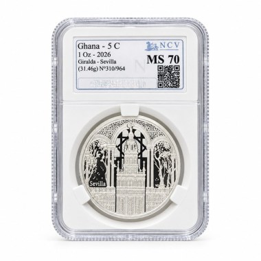 Moneda de Plata Giralda NCV MS70 2026 1 oz