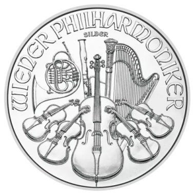 Moneda de Plata Filarmónica 2024 1 oz reverse
