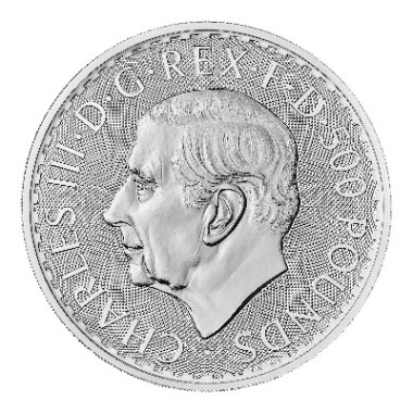 Moneda de Plata Britannia 2027 1 kg reverso