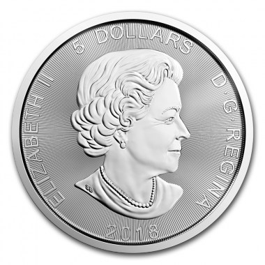 Moneda de Plata Predator Series  Lobo  2018 1 oz reverse