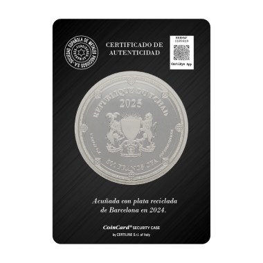 Moneda de Plata Colón 2025 1 oz reverse
