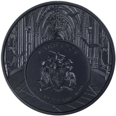 Moneda de Plata Drácula - Despierta en la oscuridad 2 oz reverso 