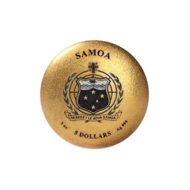 Moneda de Plata Harry Potter - Varita de Saúco 3 oz 4