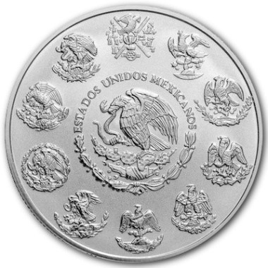 Moneda de Plata Libertad de México 2026 1 oz reverso