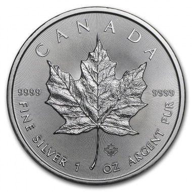 Moneda de Plata Maple Leaf de Canadá 2020 1 oz