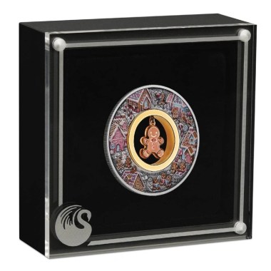 Moneda de Plata Pan de Jengibre 2026 2 oz caja