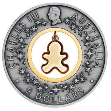 Moneda de Plata Pan de Jengibre 2026 2 oz reverso