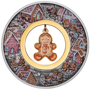 Moneda de Plata Pan de Jengibre 2026 2 oz