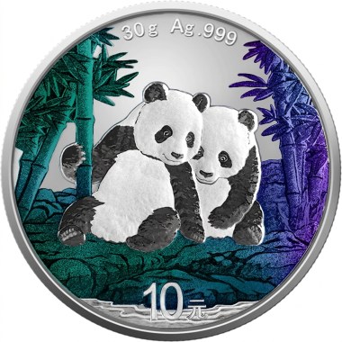 Moneda de Plata Panda - Efecto Camaleónico 2026 30 g