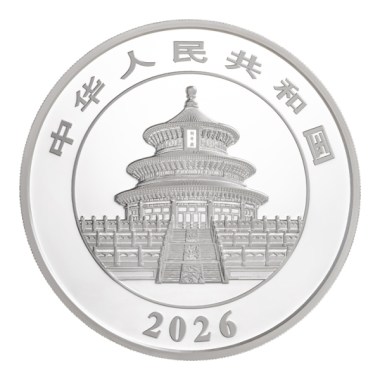Moneda de Plata Panda Proof 2026 150 g reverse