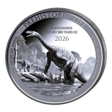 Moneda de Plata Plateosaurus 2026 1 oz