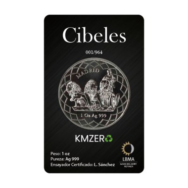 Moneda de Plata Cibeles 2023 1 oz CoinCard 
