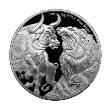 Moneda de Plata Toro y Oso 1 oz años varios