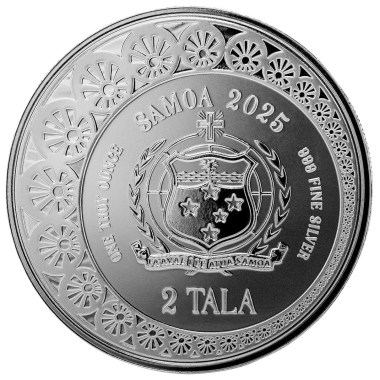 Moneda de Plata Sirena y Perla 2025 1 oz reverse