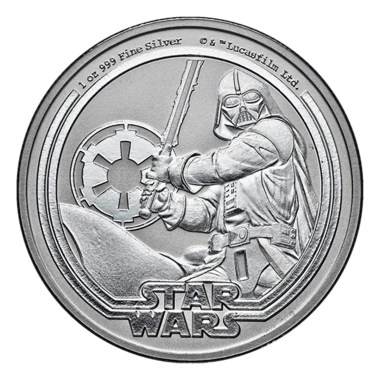 Moneda de Plata Star Wars-Darth Vader 2026 1 oz