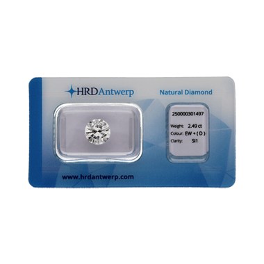 Diamante HRD certificado 2,49ct D SI1