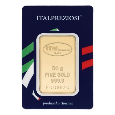 Lingote de Oro Italpreziosi de 50g