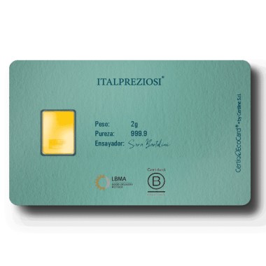 Lingote de Oro Italpreziosi -Comunión- de 2g