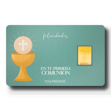 Lingote de Oro Italpreziosi -Comunión- de 2g
