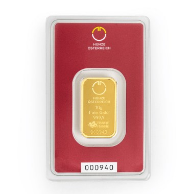 Lingote de Oro Münze Österreich de 10g