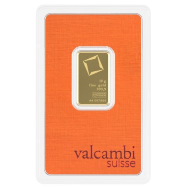 Lingote de Oro Valcambi de 10g