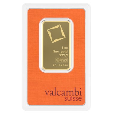 Lingote de Oro Valcambi de 1oz
