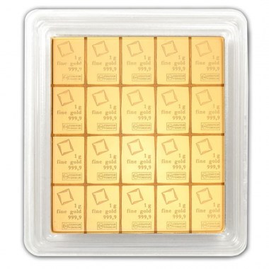 Lingote de Oro Valcambi CombiBar de 20g