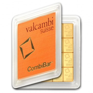 Lingote de Oro Valcambi CombiBar de 20g