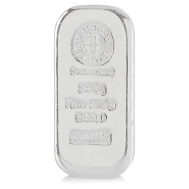 Lingote de Plata Argor-Heraeus de 250g