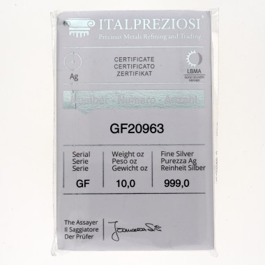 Lingote de Plata Italpreziosi de 10oz
