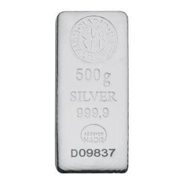 Lingote de Plata Nadir de 500g