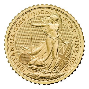 Moneda de Oro Britannia 2026 1/10 oz