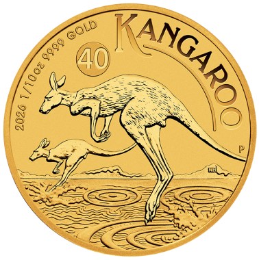 Moneda de Oro Canguro  2026 1/10 oz