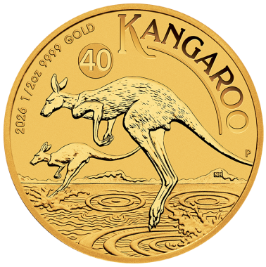 Moneda de Oro Canguro 2026 1/2 oz