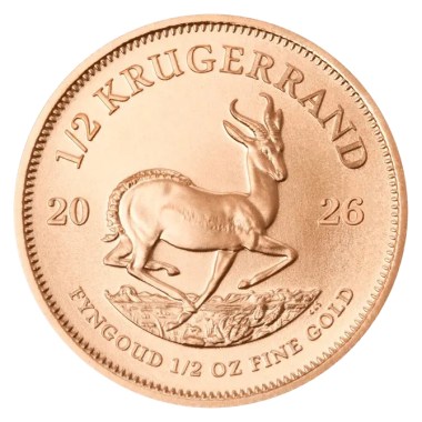 Moneda de Oro Krugerrand 2026 1/2 oz