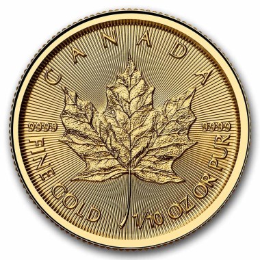Moneda de Oro Maple Leaf 2026 1/10 oz